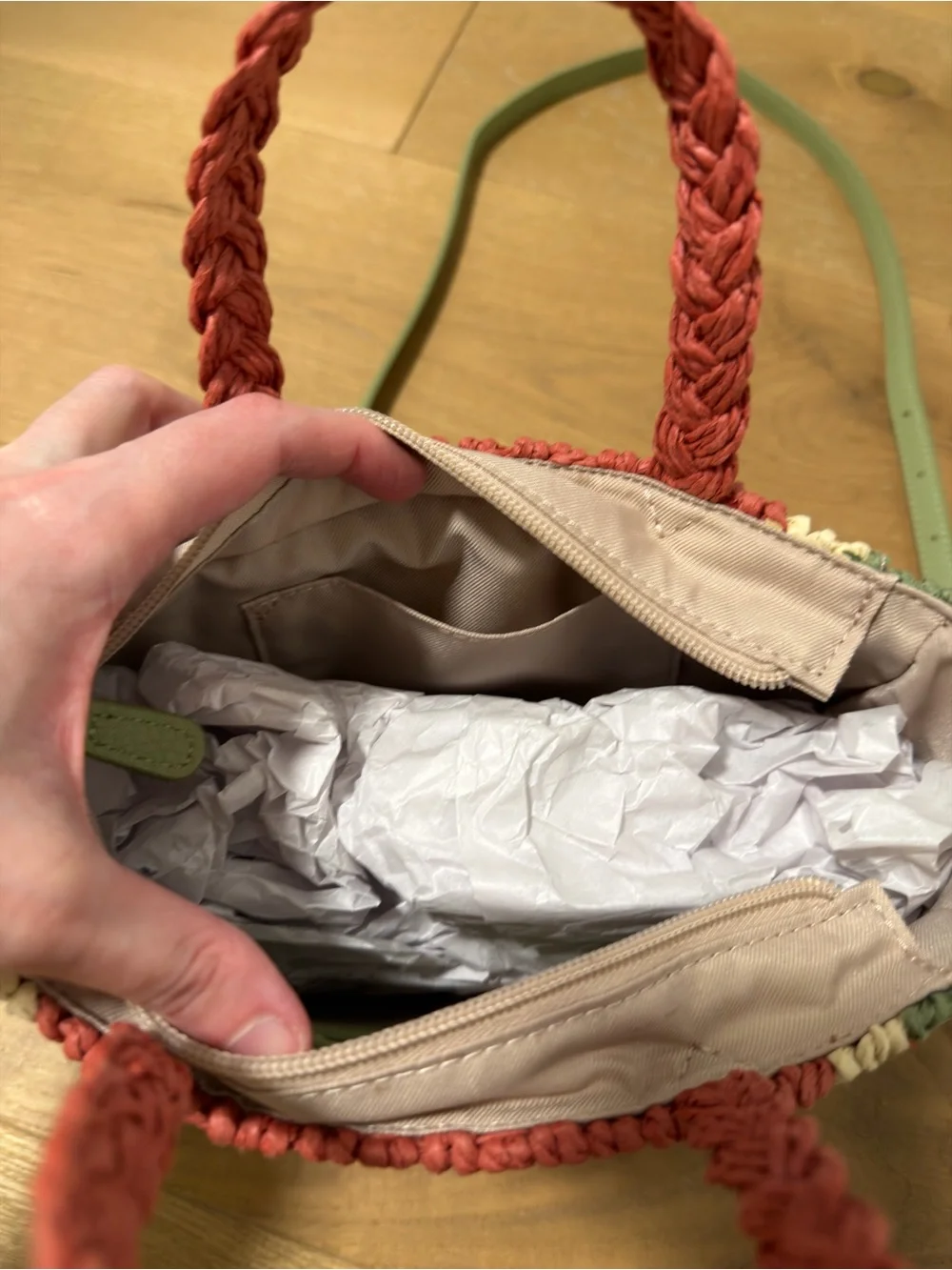 Straw Watermelon Bag